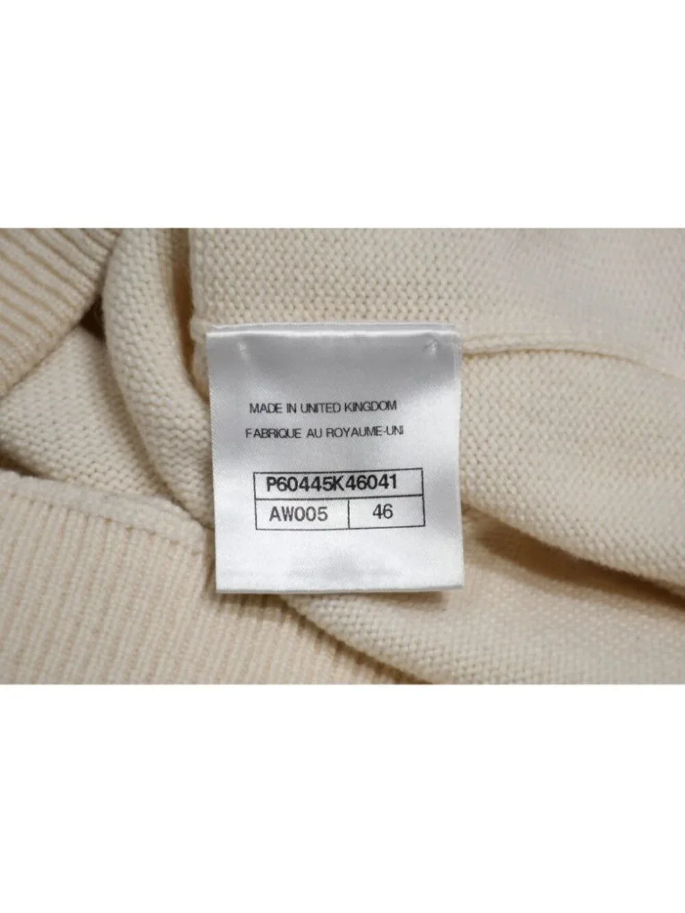 Chanel la Pausa Hoodie CC Logo Cashmere Ivory 46